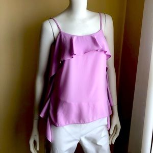 Amanda Uprichard Lilac Ruffle Camisole